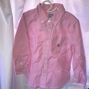 Size for babyGap, pink button up dress shirt